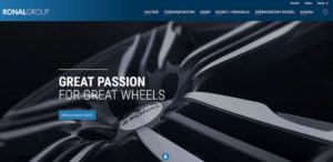 „Great Passion for Great Wheels”: RONAL GROUP przedstawia swoją nową stronę firmową