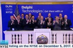Delphi Technologies otworzyło sesję na Nowojorskiej Giełdzie Papierów Wartościowych