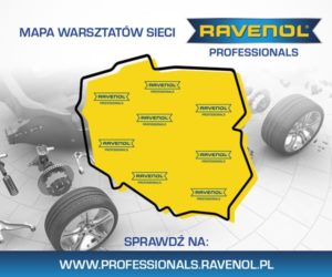 Czym jest mapa sieci warsztatów Ravenol Professionals?