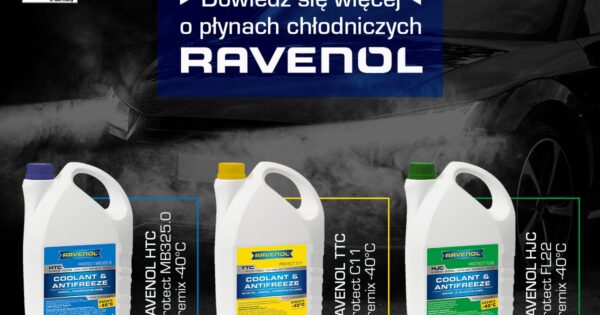 Płyny chłodnicze i koncentraty Ravenol w promocyjnych cenach