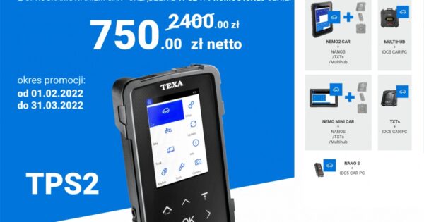 Promocja na zakup urządzenia TEXA z oprogramowaniem CAR