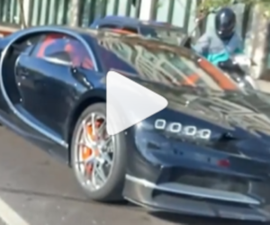 Bugatti Chiron zaatakowane młotkiem na ulicach Londynu