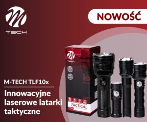 Innowacyjne laserowe latarki taktyczne M-TECH TLF10x